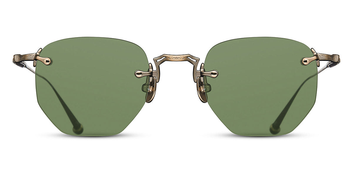 Matsuda® M3104-A MTD M3104-A Antique Gold/Sage Green 46 - Antique Gold / Sage Green Sunglasses