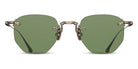 Matsuda® M3104-A MTD M3104-A Antique Gold/Sage Green 46 - Antique Gold / Sage Green Sunglasses