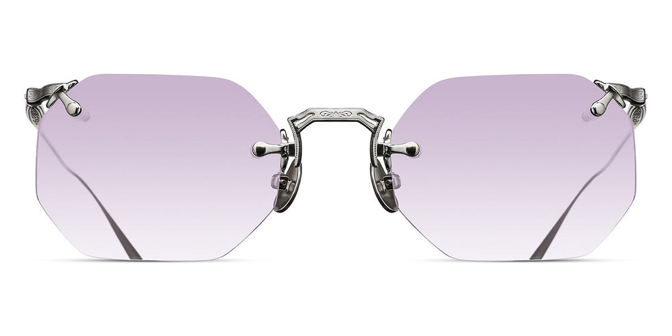 Matsuda® M3104-B MTD M3104-B Palladium White/Cafe Violet Gradient 49 - Palladium White / Cafe Violet Gradient Sunglasses