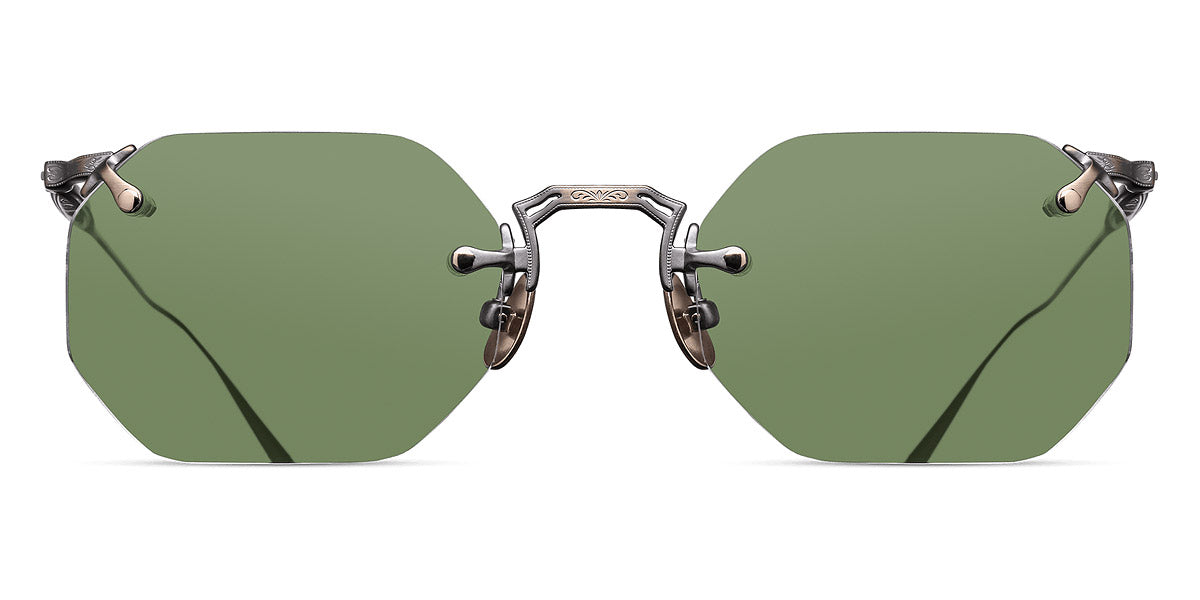 Matsuda® M3104-B MTD M3104-B Antique Gold/Sage Green 49 - Antique Gold / Sage Green Sunglasses