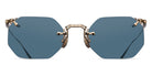 Matsuda® M3104-B MTD M3104-B Brushed Gold/Blue Grey 49 - Brushed Gold / Blue Grey Sunglasses