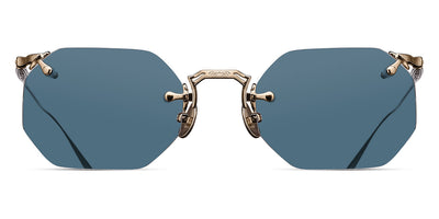 Matsuda® M3104-B MTD M3104-B Brushed Gold/Blue Grey 49 - Brushed Gold / Blue Grey Sunglasses