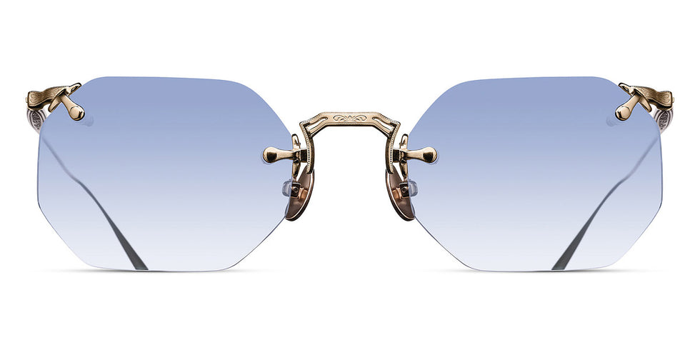 Matsuda® M3104-B MTD M3104-B Brushed Gold/Cafe Blue Gradient 49 - Brushed Gold / Cafe Blue Gradient Sunglasses