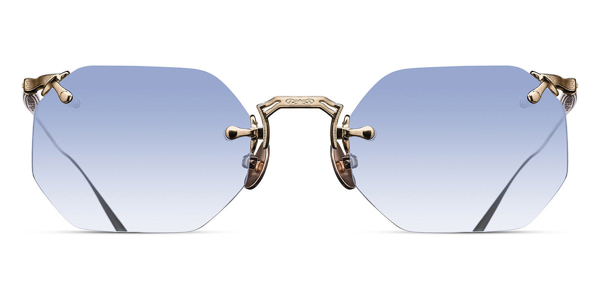 Matsuda® M3104-B MTD M3104-B Brushed Gold/Cafe Blue Gradient 49 - Brushed Gold / Cafe Blue Gradient Sunglasses