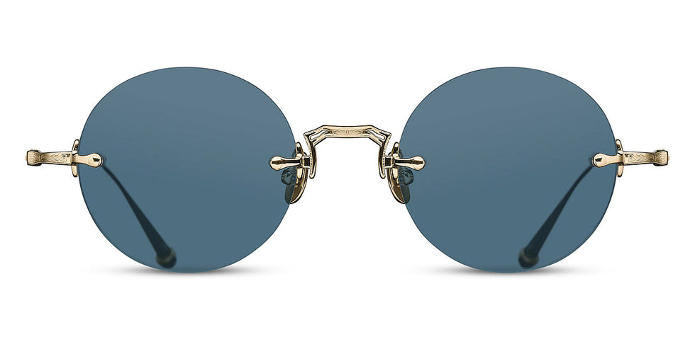 Matsuda® M3105-D MTD M3105-D Brushed Gold/Blue Grey 47 - Brushed Gold / Blue Grey Sunglasses
