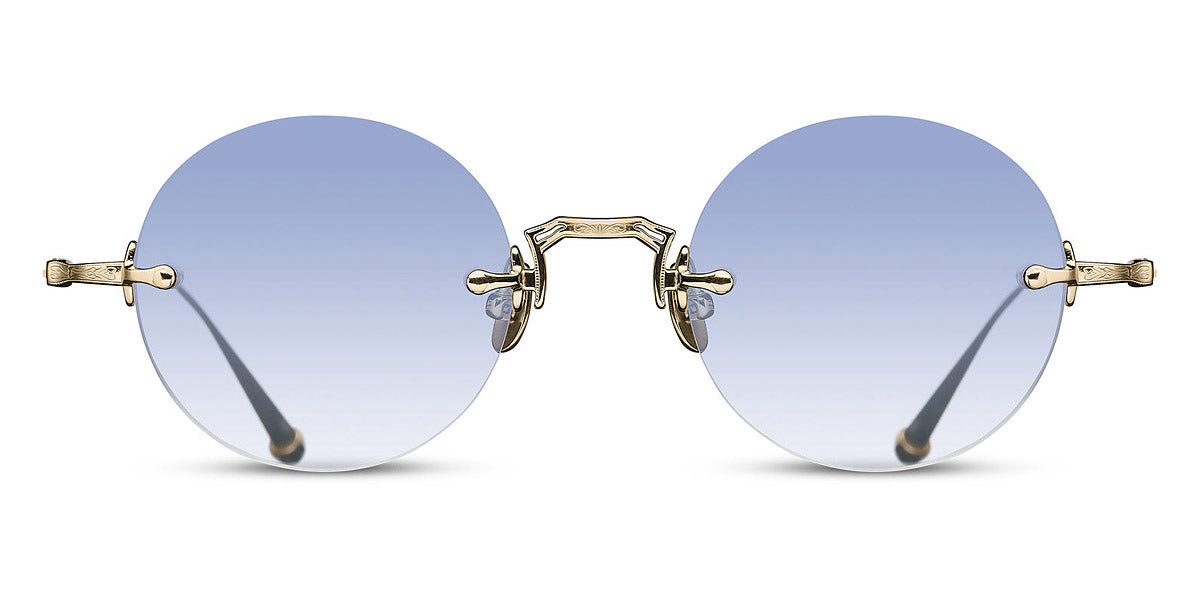 Matsuda® M3105-D MTD M3105-D Brushed Gold/Cafe Blue Gradient 47 - Brushed Gold / Cafe Blue Gradient Sunglasses