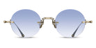 Matsuda® M3105-D MTD M3105-D Brushed Gold/Cafe Blue Gradient 47 - Brushed Gold / Cafe Blue Gradient Sunglasses
