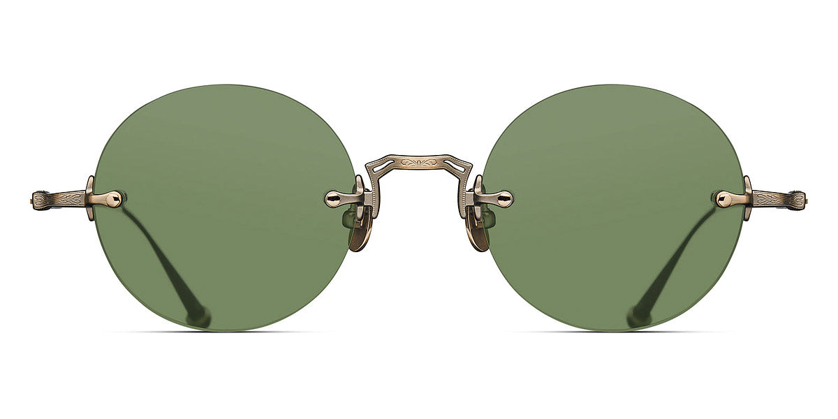 Matsuda® M3105-D MTD M3105-D Antique Gold/Sage Green 47 - Antique Gold / Sage Green Sunglasses