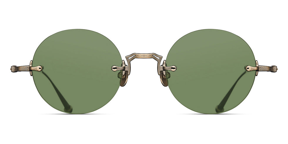 Matsuda® M3105-D MTD M3105-D Antique Gold/Sage Green 47 - Antique Gold / Sage Green Sunglasses