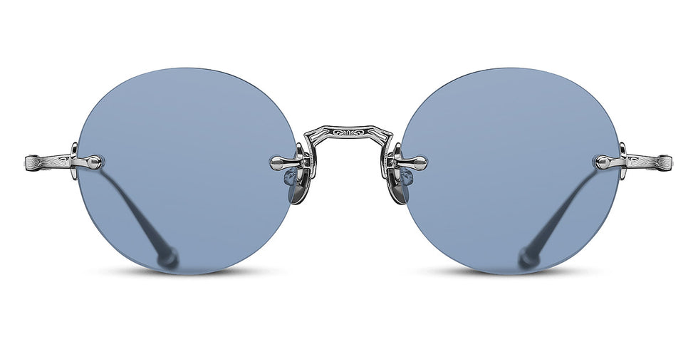 Matsuda® M3105-D MTD M3105-D Palladium White/Cobalt Blue 47 - Palladium White / Cobalt Blue Sunglasses