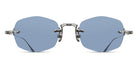 Matsuda® M3105-F MTD M3105-F Palladium White/Cobalt Blue 49 - Palladium White / Cobalt Blue Sunglasses