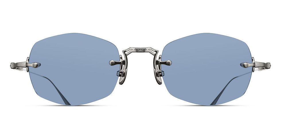 Matsuda® M3105-F MTD M3105-F Palladium White/Cobalt Blue 49 - Palladium White / Cobalt Blue Sunglasses