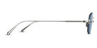 Matsuda® M3105-F MTD M3105-F Palladium White/Cobalt Blue 49 - Palladium White / Cobalt Blue Sunglasses