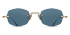 Matsuda® M3105-F MTD M3105-F Brushed Gold/Blue Grey 49 - Brushed Gold / Blue Grey Sunglasses