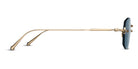 Matsuda® M3105-F MTD M3105-F Brushed Gold/Blue Grey 49 - Brushed Gold / Blue Grey Sunglasses