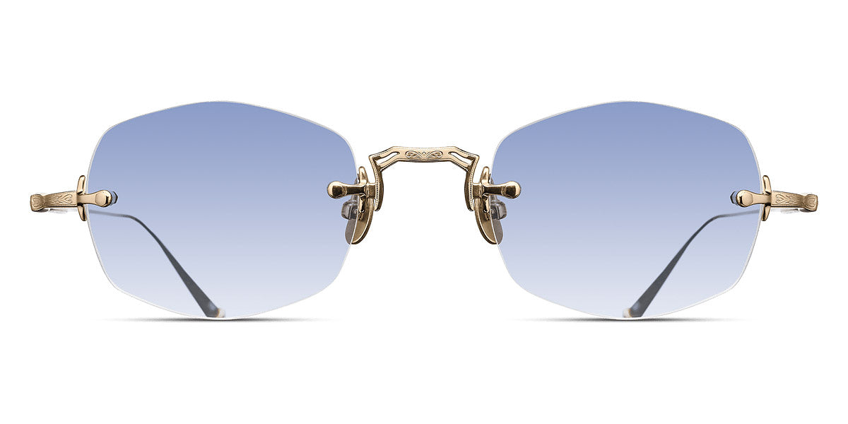Matsuda® M3105-F MTD M3105-F Brushed Gold/Cafe Blue Gradient 49 - Brushed Gold / Cafe Blue Gradient Sunglasses