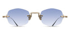Matsuda® M3105-F MTD M3105-F Brushed Gold/Cafe Blue Gradient 49 - Brushed Gold / Cafe Blue Gradient Sunglasses