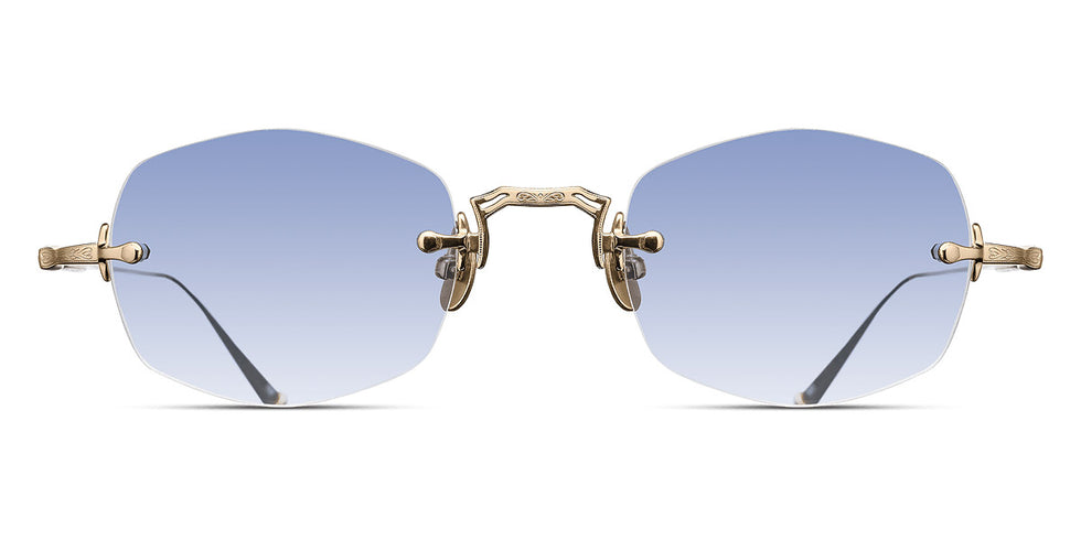 Matsuda® M3105-F MTD M3105-F Brushed Gold/Cafe Blue Gradient 49 - Brushed Gold / Cafe Blue Gradient Sunglasses