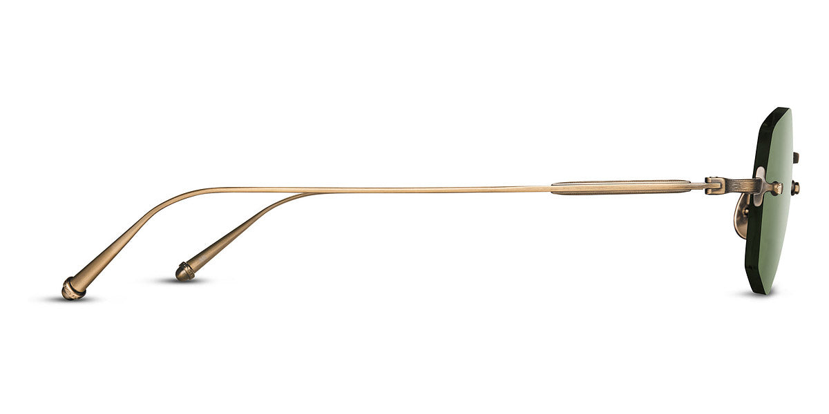 Matsuda® M3105-F MTD M3105-F Antique Gold/Sage Green 49 - Antique Gold / Sage Green Sunglasses