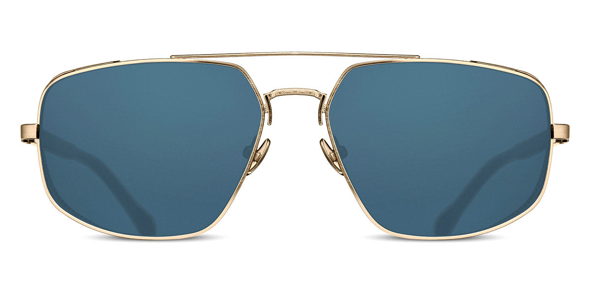 Matsuda® M3111 MTD M3111 Brushed Gold/Blue Grey 59 - Brushed Gold / Blue Grey Sunglasses