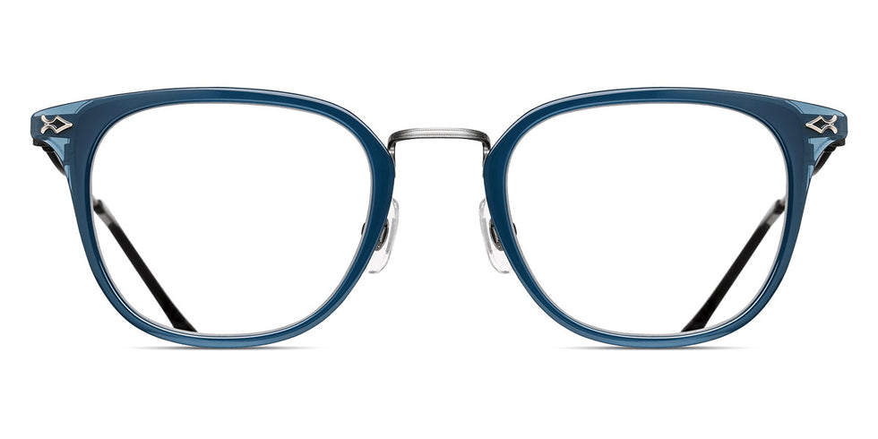 Matsuda® M3113 MTD M3113 Antique Silver/Navy Demi Brown 50 - Antique Silver / Navy Demi Brown Eyeglasses