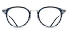 Matsuda® M3114 MTD M3114 Brushed Silver/Blue Demi 50 - Brushed Silver / Blue Demi Eyeglasses