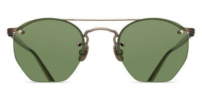 Matsuda® M3117 MTD M3117 Antique Gold/Sage Green 48 - Antique Gold / Sage Green Sunglasses