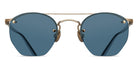 Matsuda® M3117 MTD M3117 Brushed Gold/Blue Grey 48 - Brushed Gold / Blue Grey Sunglasses