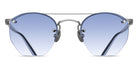 Matsuda® M3117 MTD M3117 Brushed Silver/Cafe Blue Gradient 48 - Brushed Silver / Cafe Blue Gradient Sunglasses