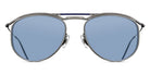 Matsuda® M3122 MTD M3122 Antique Silver/Cobalt Blue 55 - Antique Silver / Cobalt Blue Sunglasses