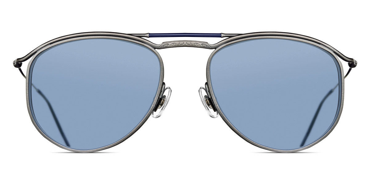 Matsuda® M3122 MTD M3122 Antique Silver / Cobalt Blue 55 - Antique Silver / Cobalt Blue Sunglasses