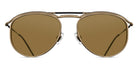 Matsuda® M3122 MTD M3122 Matte Gold/Brown 55 - Matte Gold / Brown Sunglasses