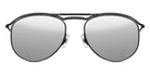 Matsuda® M3122 MTD M3122 Matte Black/Silver Mirror 55 - Matte Black / Silver Mirror Sunglasses