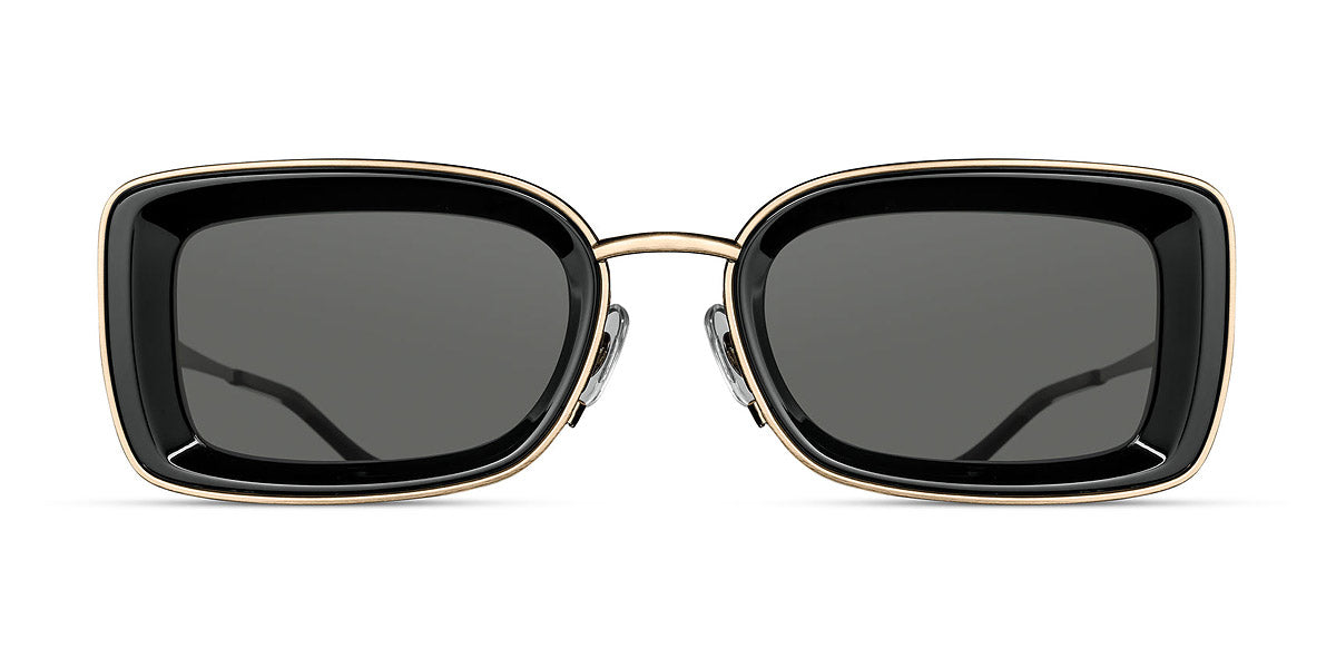 Matsuda® M3124 MTD M3124 Brushed Gold/Black Grey 51 - Brushed Gold / Black Grey Sunglasses