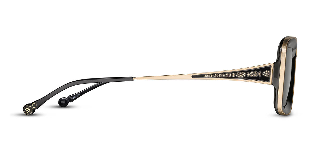 Matsuda® M3124 MTD M3124 Brushed Gold/Black Grey 51 - Brushed Gold / Black Grey Sunglasses