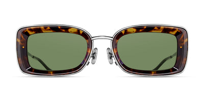 Matsuda® M3124 MTD M3124 Tokyo Tortoise/Brushed Silver/Sage Green 51 - Tokyo Tortoise/Brushed Silver / Sage Green Sunglasses