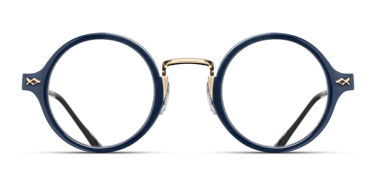 Matsuda® M3127 MTD M3127 Brushed Gold/Navy 43 - Brushed Gold / Navy Eyeglasses