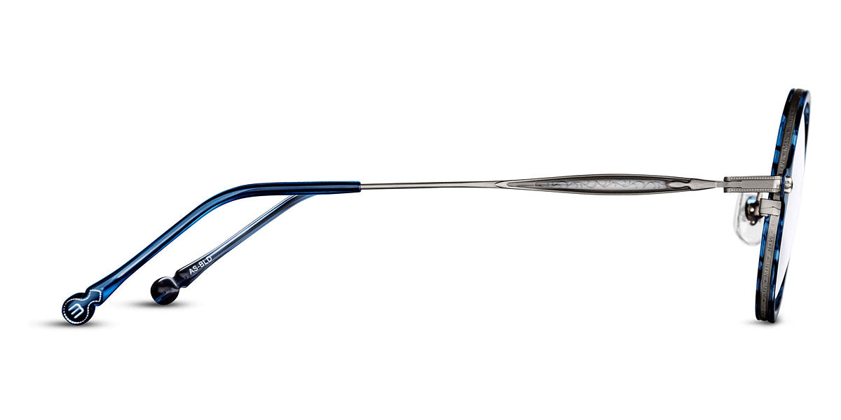 Matsuda® M3127 MTD M3127 Antique Silver/Blue Demi 43 - Antique Silver / Blue Demi Eyeglasses