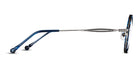 Matsuda® M3127 MTD M3127 Antique Silver/Blue Demi 43 - Antique Silver / Blue Demi Eyeglasses