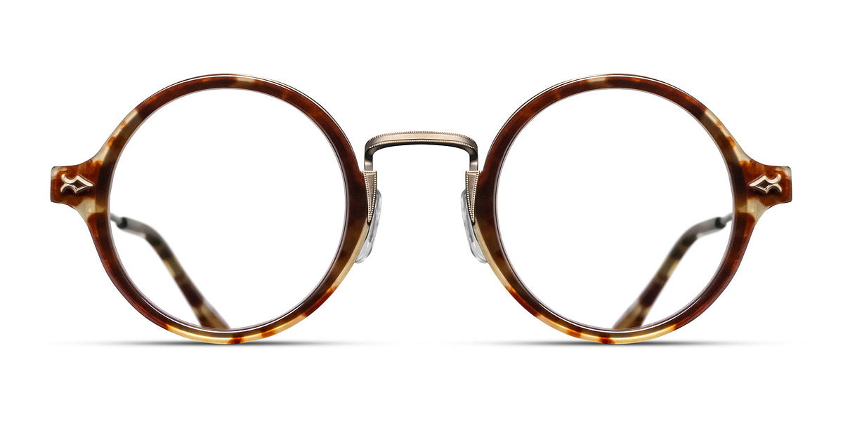 Matsuda® M3127 MTD M3127 Antique Gold/Brown 43 - Antique Gold / Brown Eyeglasses