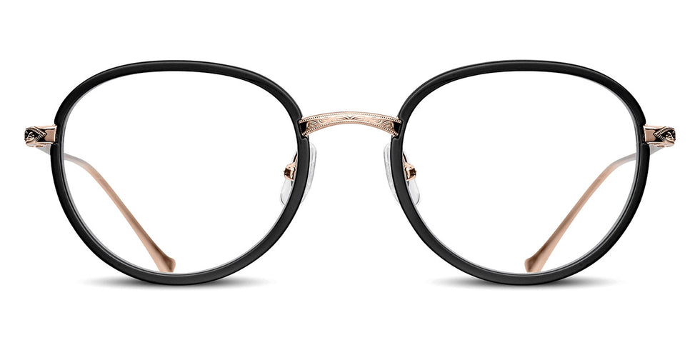 Matsuda® M9014-I MTD M9014-I Rose Gold Vermeil/Matte Black 48 - Rose Gold Vermeil / Matte Black Eyeglasses