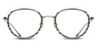 Matsuda® M9014-I MTD M9014-I White Gold Vermeil/Matte Grey Stone 48 - White Gold Vermeil / Matte Grey Stone Eyeglasses