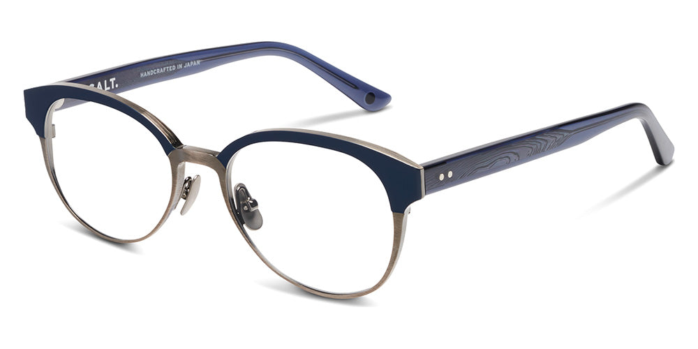 SALT.® MADISON RX SAL MADISON RX 002 54 - Indigo Blue Antique Silver Eyeglasses