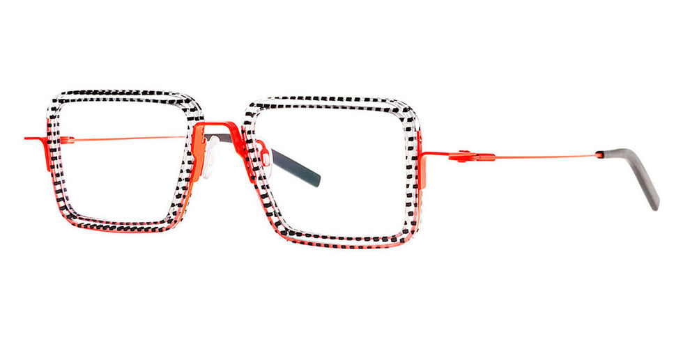 Theo® Mash TH MASH 2 50 - Matte Black Eyeglasses