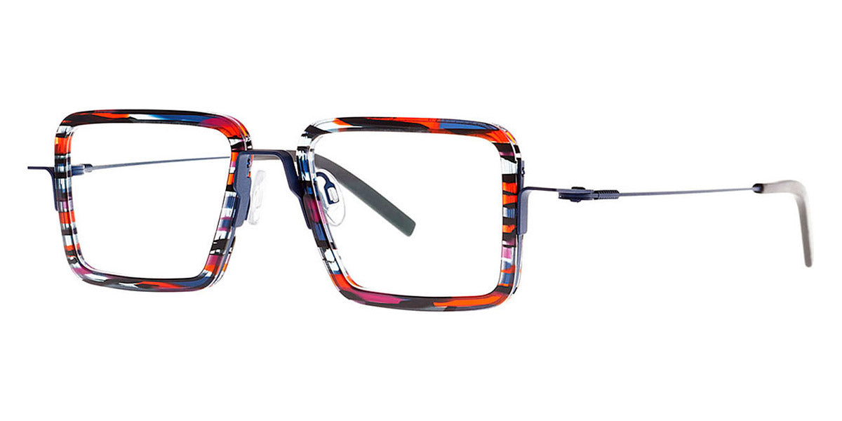 Theo® Mash TH MASH 38 50 - Blue / Red Ecaille Dark Night Eyeglasses