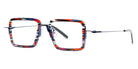 Theo® Mash TH MASH 38 50 - Blue / Red Ecaille Dark Night Eyeglasses