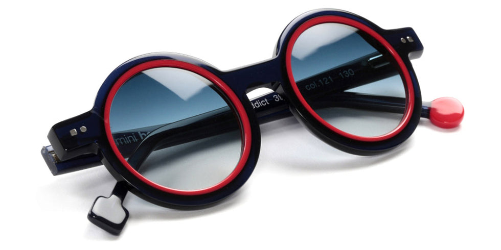 Sabine Be® Mini Be Addict Sun - Shiny Navy Blue / Shiny Red Sunglasses