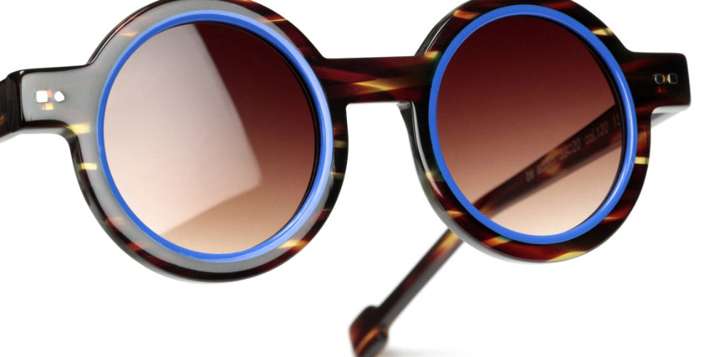 Sabine Be® Mini Be Addict Sun - Shiny Veined Tortoise Dark / Shiny Blue Klein Sunglasses