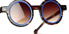 Sabine Be® Mini Be Addict Sun - Shiny Veined Tortoise Dark / Shiny Blue Klein Sunglasses