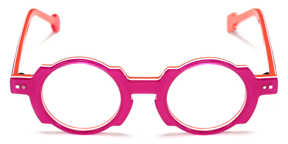 Sabine Be® Mini Be Balloon Swell - Shiny Translucent Fichsia / White / Shiny Orange Eyeglasses